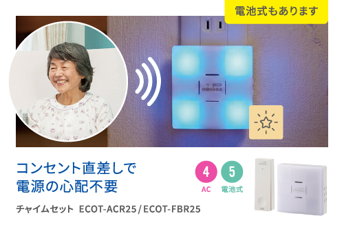 コンセント直差しで電源の心配不要