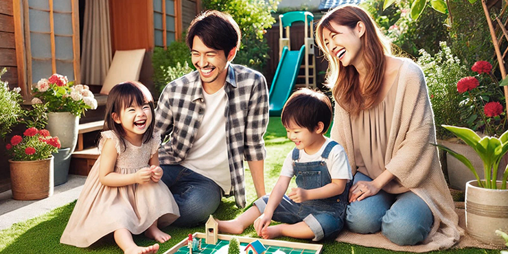 家族と楽しく過ごすイメージ