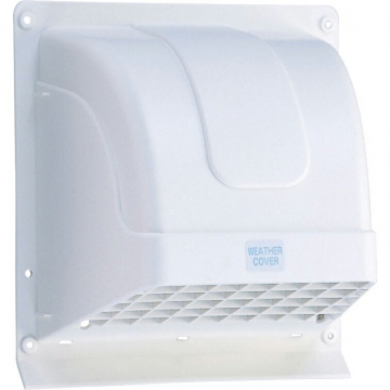 ウェザカバー格子付 15cm換気扇用 ホワイト [品番]00-6531