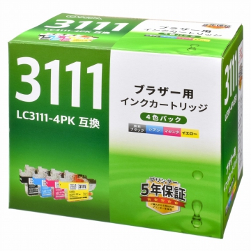 ブラザー互換 LC3111 4色パック [品番]01-3875