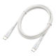 AudioComm USBケーブル USB-C to C 1m 高耐久 ホワイト [品番]01-7236