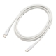 AudioComm USBケーブル USB-C to C 2m 高耐久 ホワイト [品番]01-7237