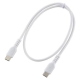 AudioComm PD対応 USB-C to USB-C 0.5m ホワイト [品番]01-7328