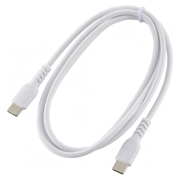 AudioComm PD対応 USB-C to USB-C 1m ホワイト [品番]01-7329