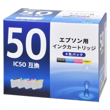 エプソン互換インク IC50 4色パック [品番]01-7795
