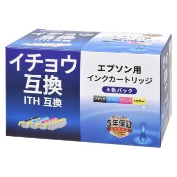 エプソン互換インク イチョウ ITH 4色パック [品番]01-7798