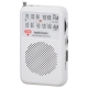 AudioComm AM/FM ポケットラジオ ホワイト [品番]03-0963