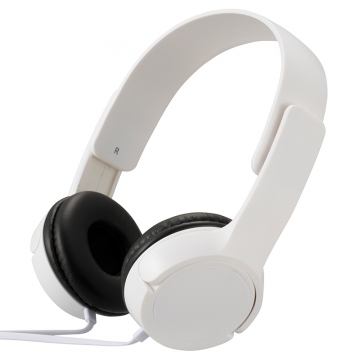 AudioCommステレオヘッドホンH125 ホワイト [品番]03-2280