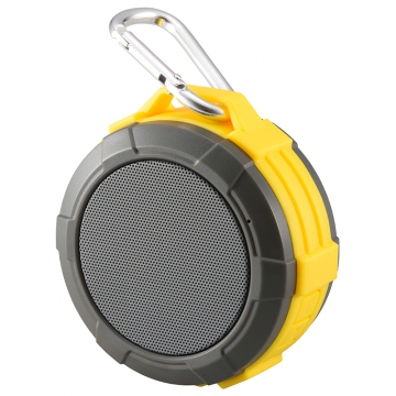 AudioComm Bluetooth ワイヤレスアウトドアスピーカー イエロー [品番]03-3109
