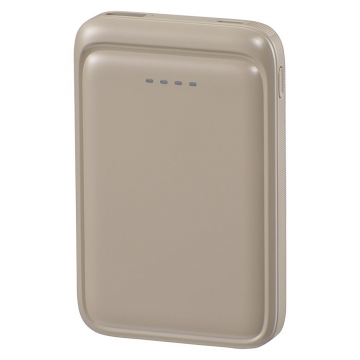SmartComm モバイルバッテリー 5000mAh ラテ・グレージュ [品番]05-0803