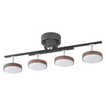 LED4灯シーリングライト ダークブラウン [品番]06-1648