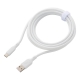 AudioComm なめらかケーブル USB-A to C 2m ホワイト [品番]01-7337