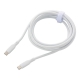 AudioComm なめらかケーブル USB-C to C 2m ホワイト [品番]01-7339