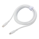 AudioComm なめらかケーブル USB-C to Lightning 2m ホワイト [品番]01-7346