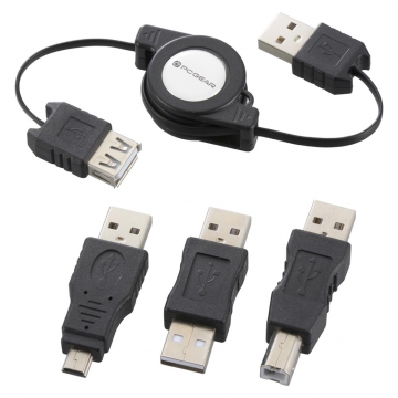 PCGEAR USBケーブル変換コネクターセット [品番]01-4378