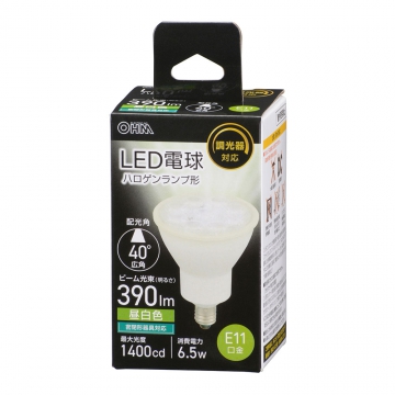LED電球 ハロゲンランプ形 E11 調光器対応 広角タイプ 昼白色 [品番]06-5497
