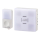 monban CUBE II ワイヤレスチャイムセット 押しボタン送信機+光フラッシュ電池式受信機 [品番]08-1903