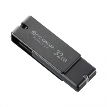 PCGEAR USB3.1Gen1（USB3.0）フラッシュメモリ 32GB ブラック [品番]01-3934
