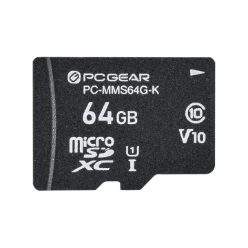 PCGEAR マイクロSDメモリーカード 64GB [品番]01-3937