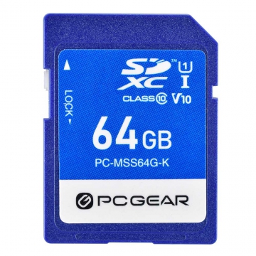 PCGEAR SDメモリーカード 64GB [品番]01-3940