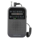 AudioComm 2バンドポケットラジオ グレー [品番]03-7252