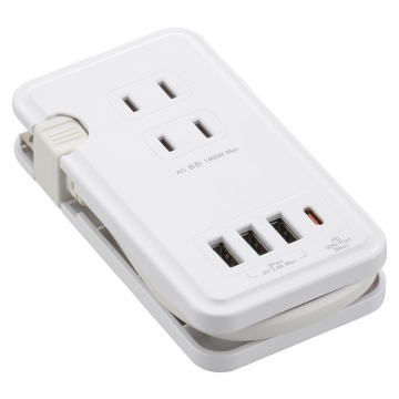 モバイルUSBタップ くるっと収納 30W [品番]00-7097